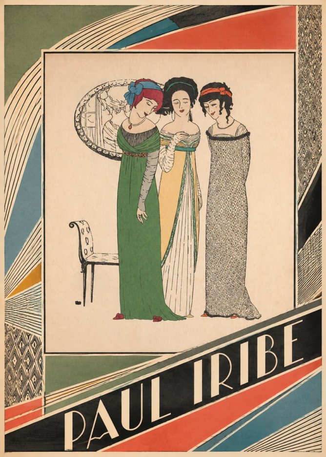 Paul Iribe Three Women in Fashion No5 - Poster