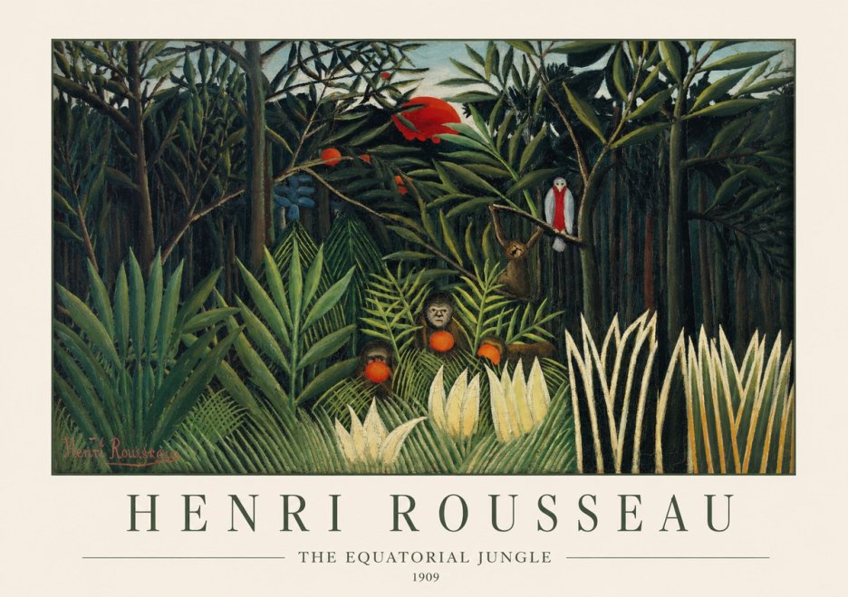 Rousseau The Equatorial Jungle I No1 - Poster