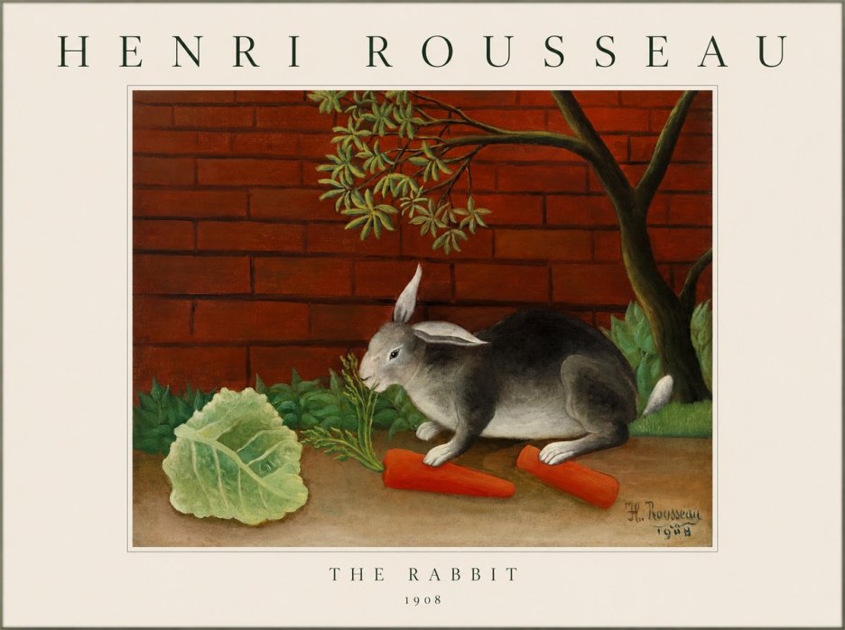 Rousseau The Rabbit No1 - Poster