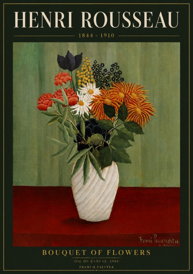 Rousseau Bouquet of Flowers No6 - Poster
