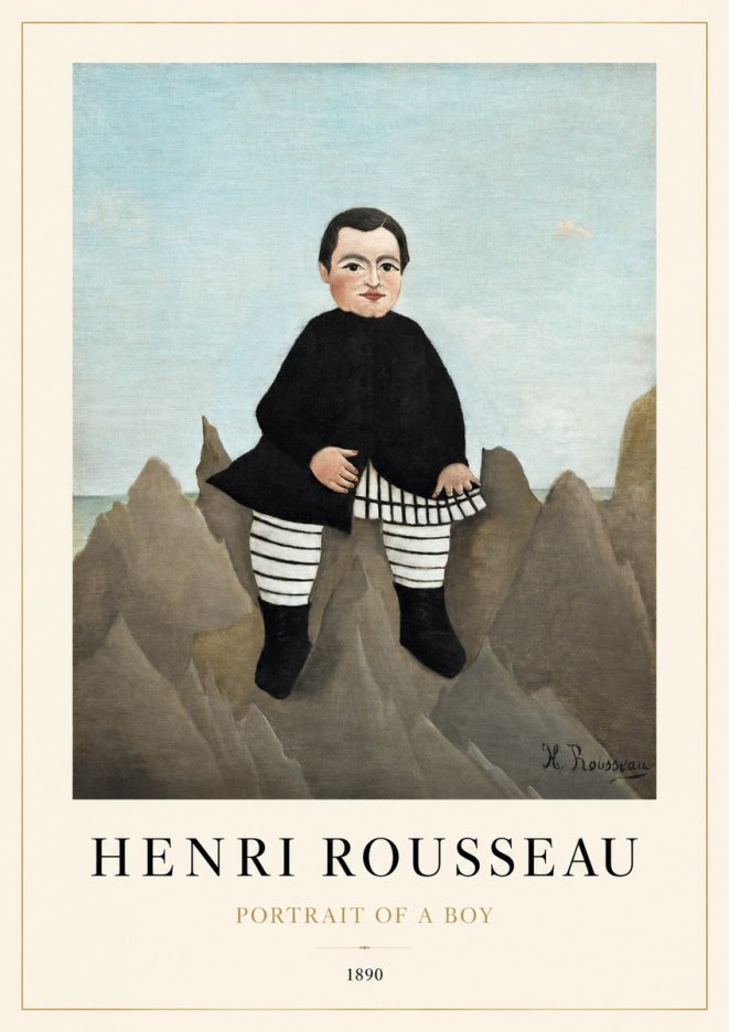 Rousseau Portrait of a Boy No1 - Poster