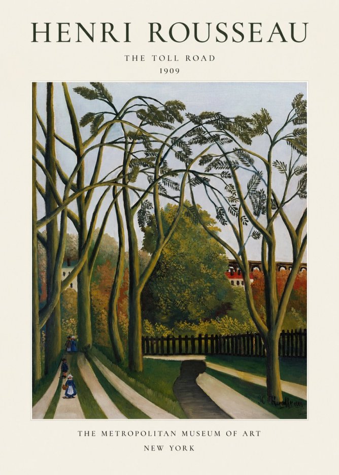 Rousseau The Toll Road No1 - Poster