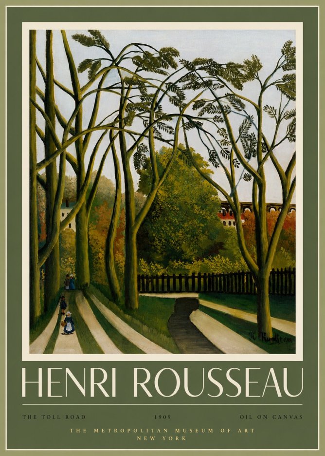 Rousseau The Toll Road No2 - Poster