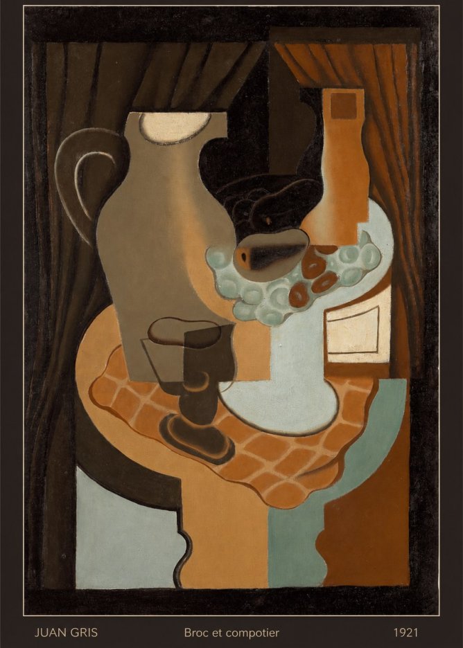 Juan Gris Broc Et Compotier No6 - Poster
