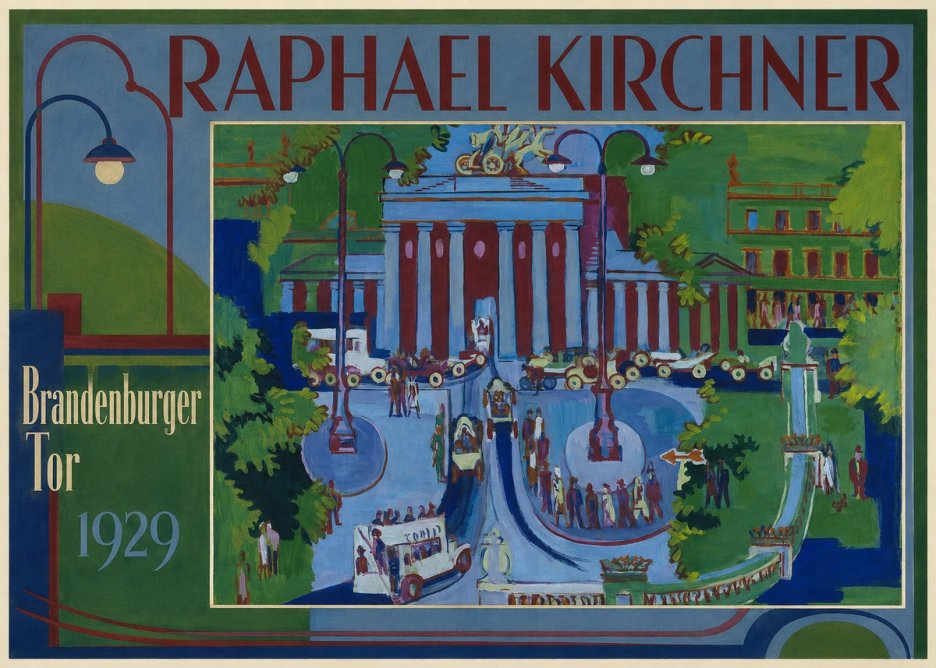 Raphael Kirchner Brandenburger Tor 1929 No1 - Poster