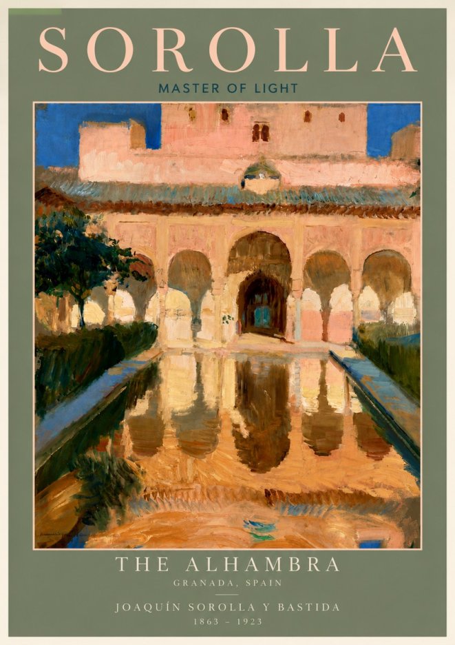 Sorolla The Alhambra No4 - Poster
