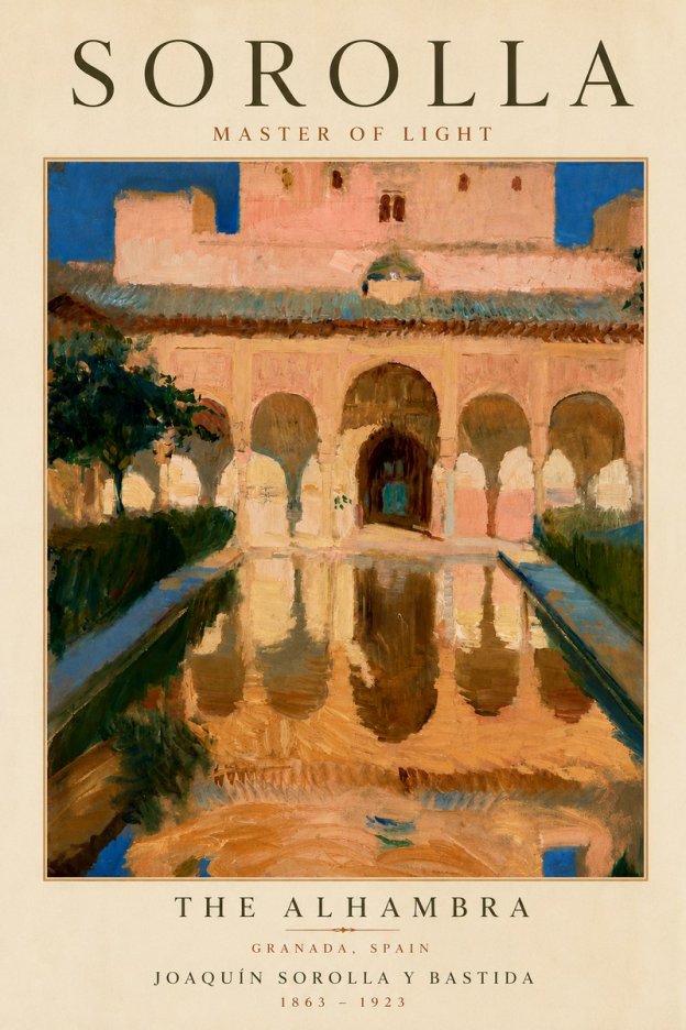 Sorolla The Alhambra No5 - Poster