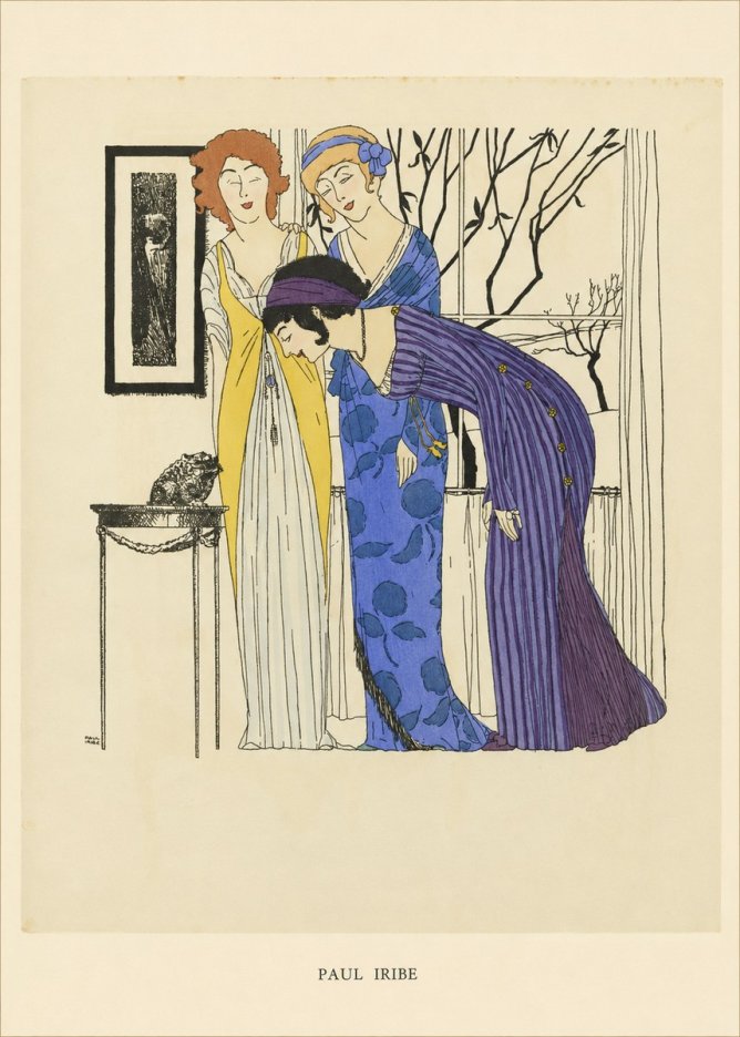 Paul Iribe Three Women and a Frog No5 - Poster