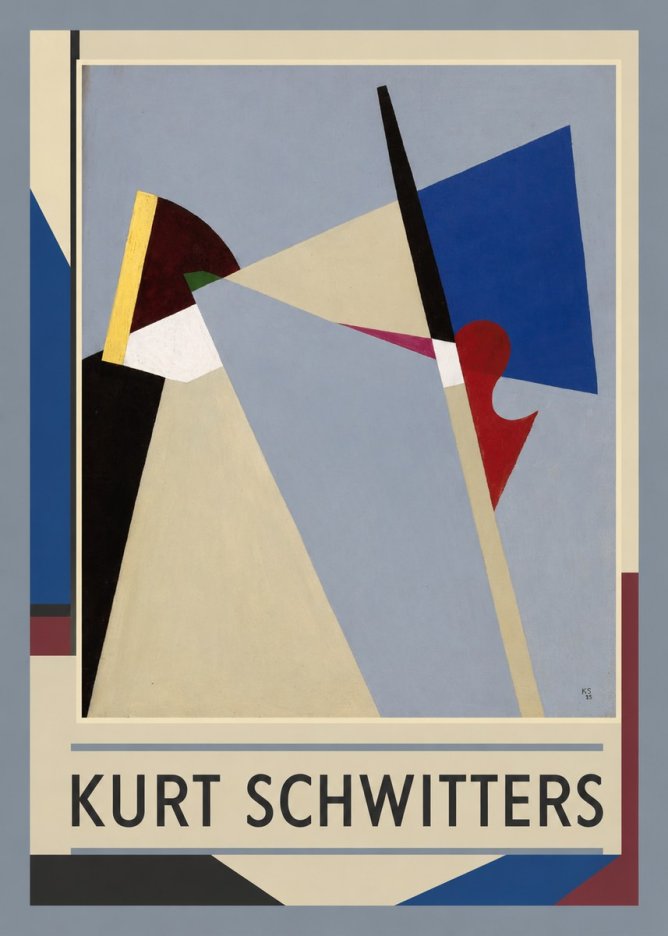 Kurt Schwitters Abstract Composition No1 - Poster