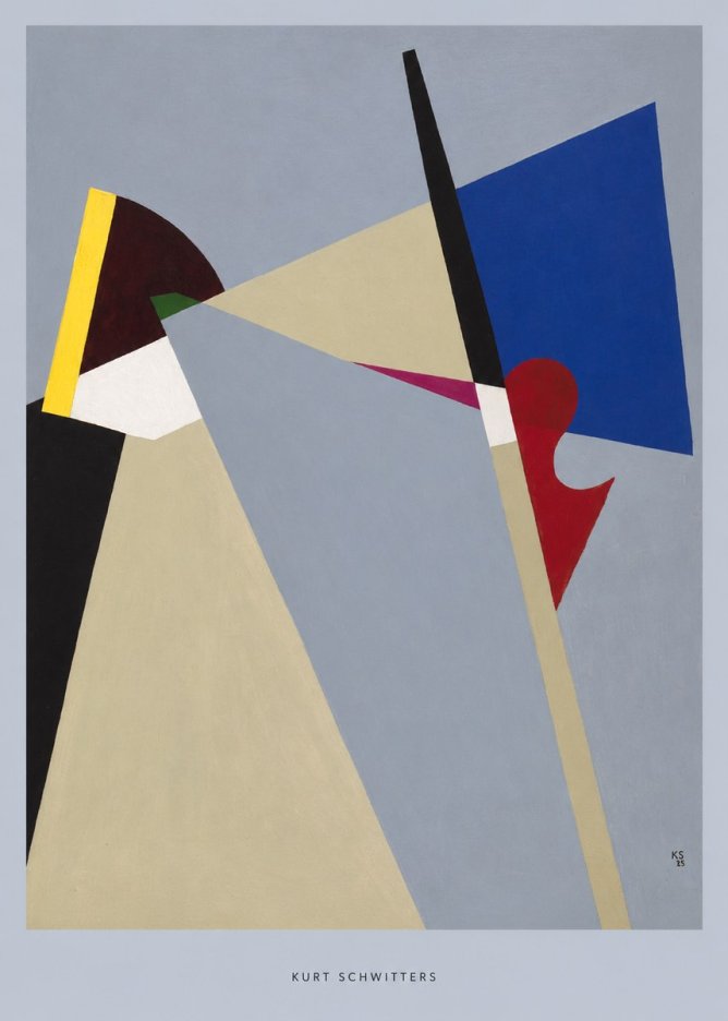 Kurt Schwitters Abstract Composition No6 - Poster