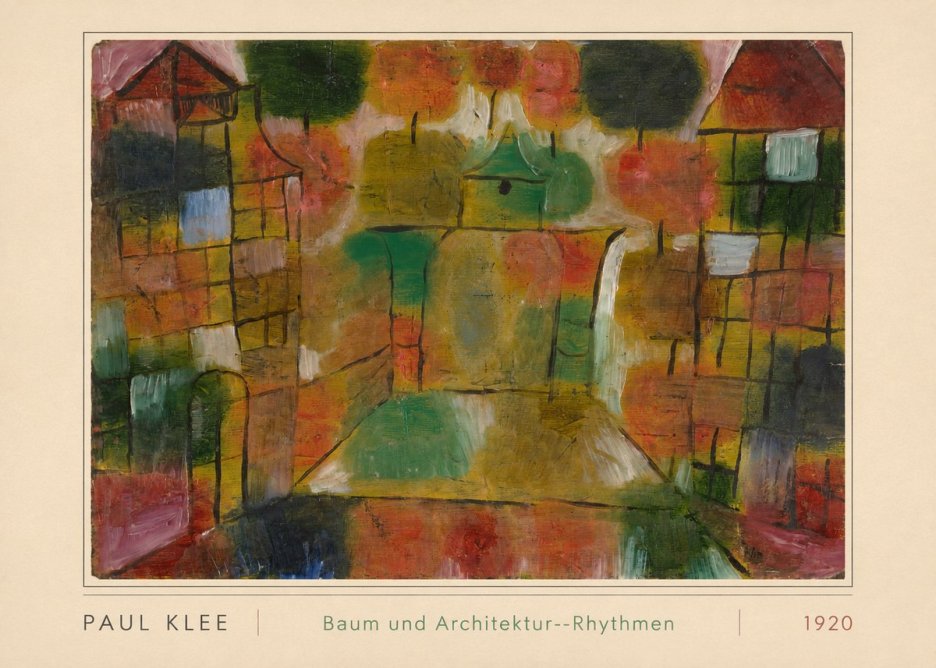 Paul Klee Baum Und Architektur--rhythmen No3 - Poster