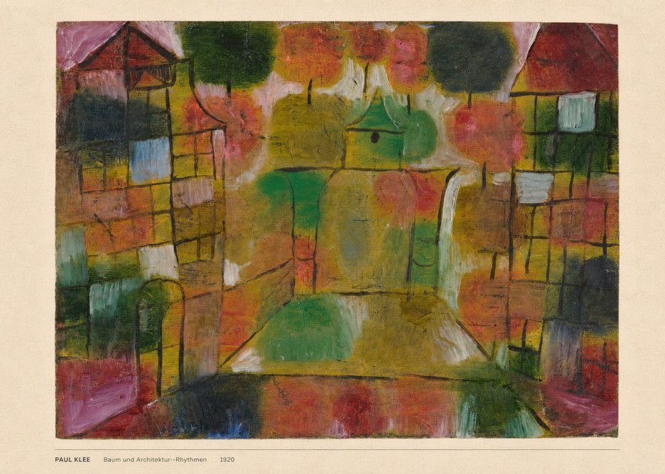 Paul Klee Baum Und Architektur--rhythmen No6 - Poster