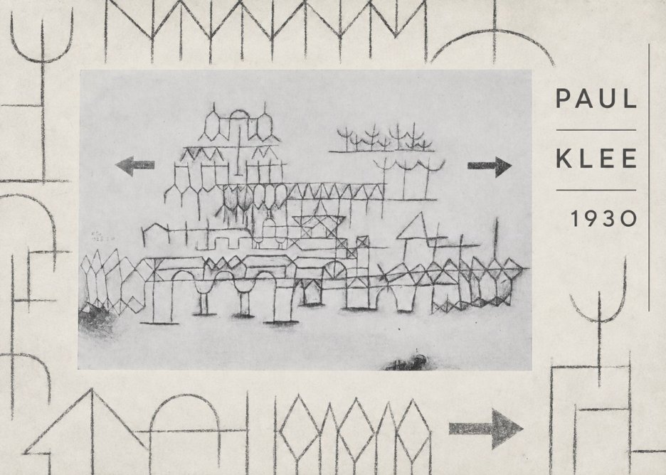 Paul Klee Architektur No6 - Poster