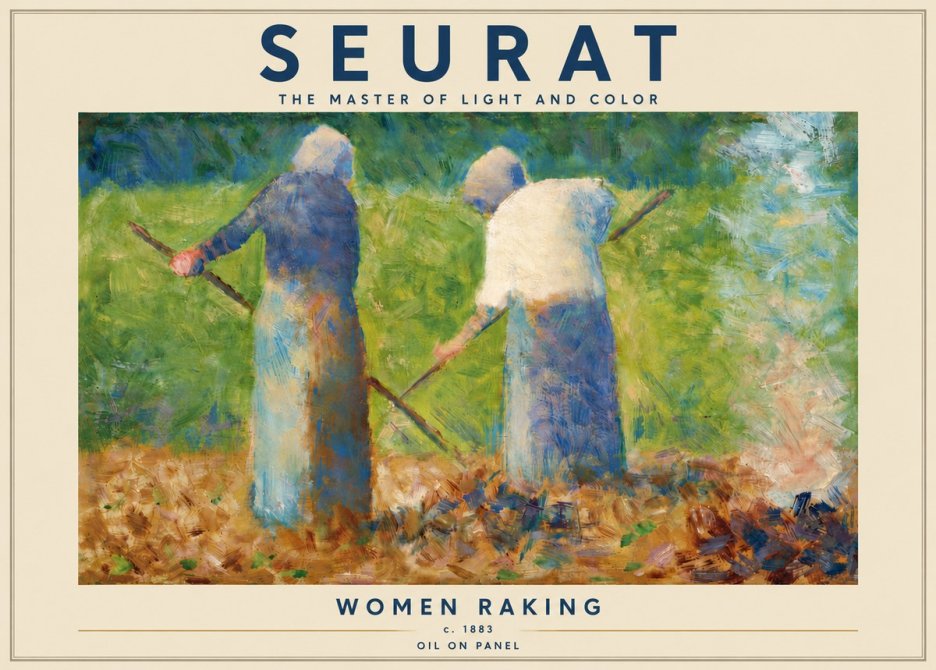 Seurat Women Raking No5 - Poster