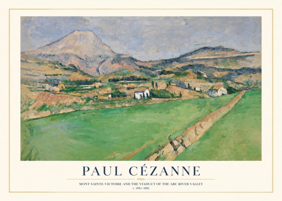 Paul Cézanne Mont Sainte-victoire and the Viaduct of the Arc River Valley No1 - Poster