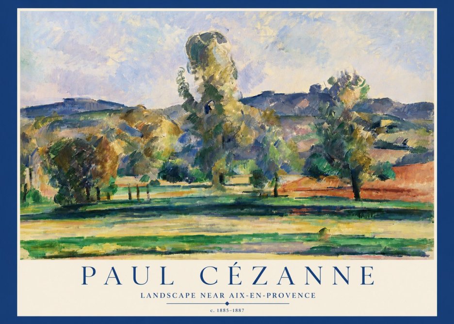 Paul Cézanne Landscape Near Aix-en-provence II No3 - Poster