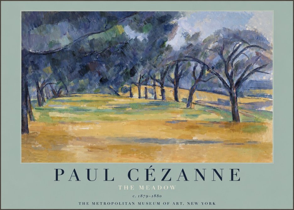 Paul Cézanne The Meadow No3 - Poster