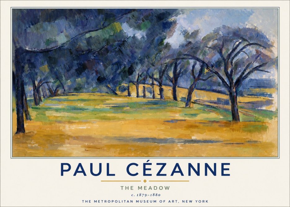 Paul Cézanne The Meadow No4 - Poster