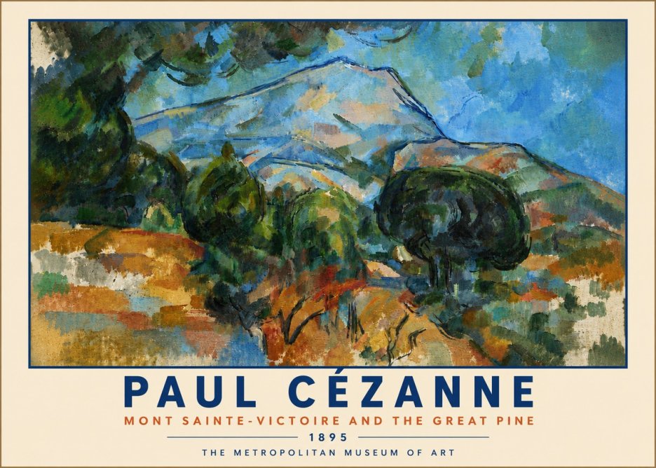 Paul Cézanne Mont Sainte-victoire and the Great Pine No6 - Poster