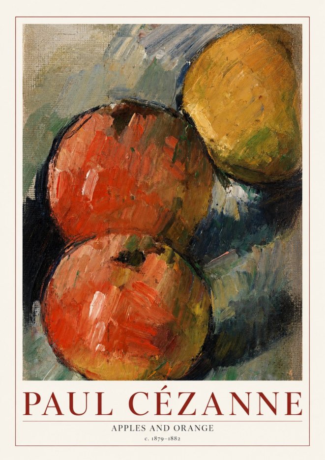 Paul Cézanne Apples and Orange No1 - Poster