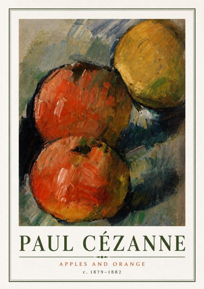 Paul Cézanne Apples and Orange No5 - Poster