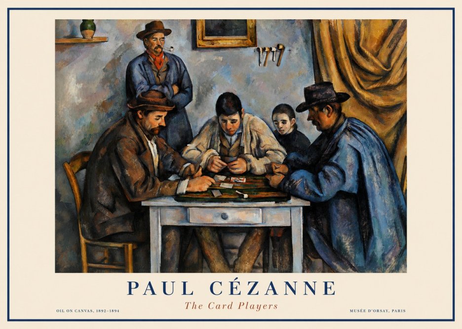 Paul Cézanne The Card Players I No1 - Poster