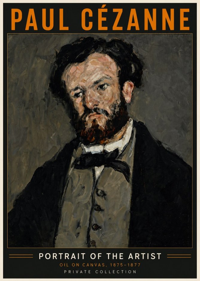 Paul Cézanne Portrait of the Artist I No6 - Poster