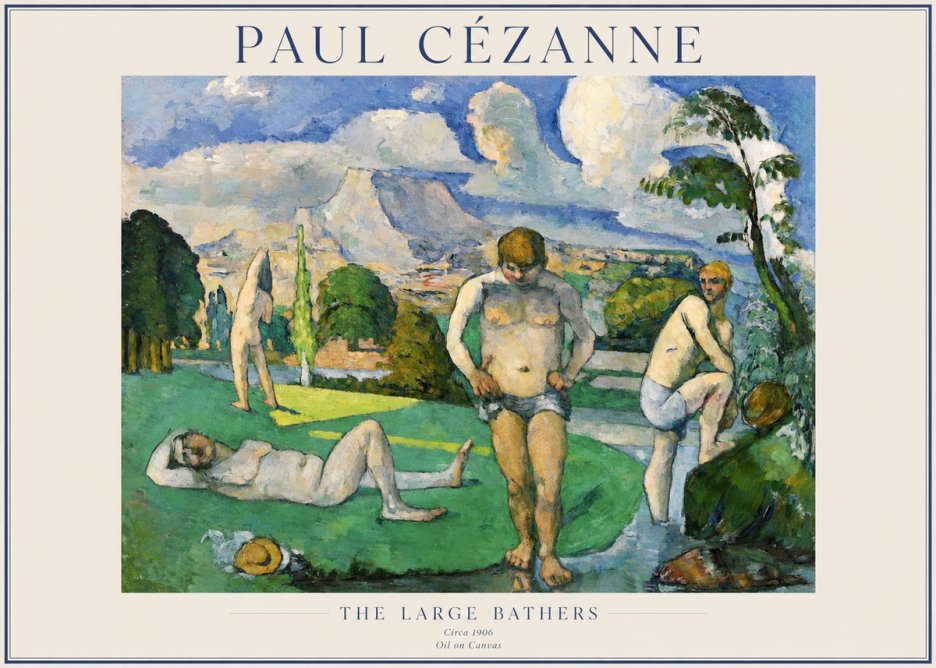 Paul Cézanne Bathers II No5 - Poster