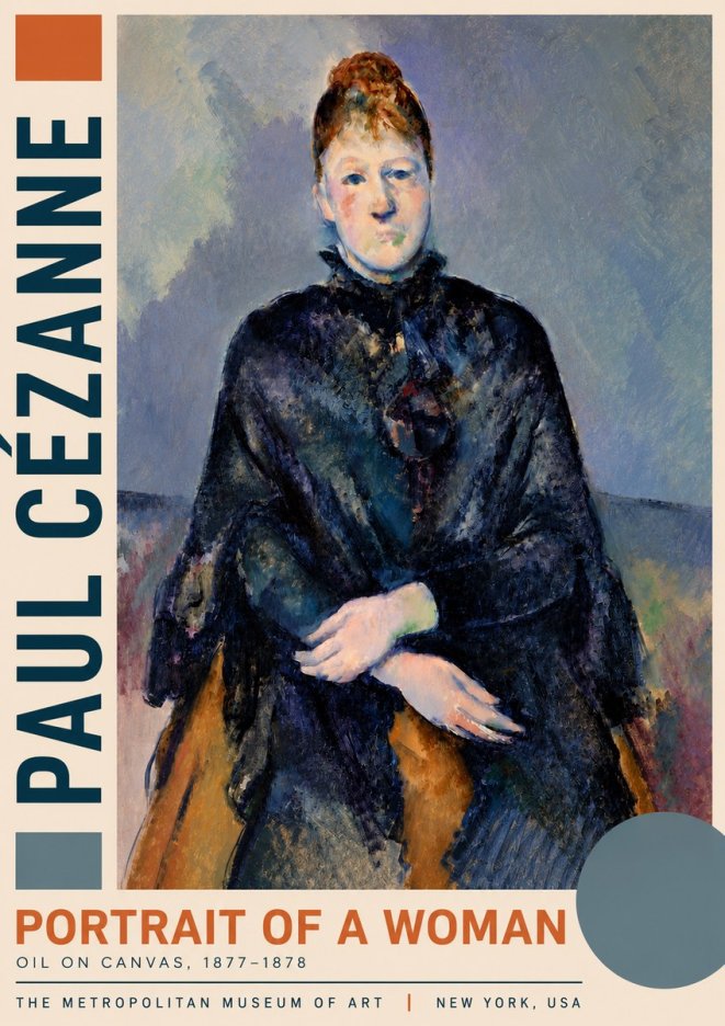 Paul Cézanne Portrait of a Woman I No3 - Poster