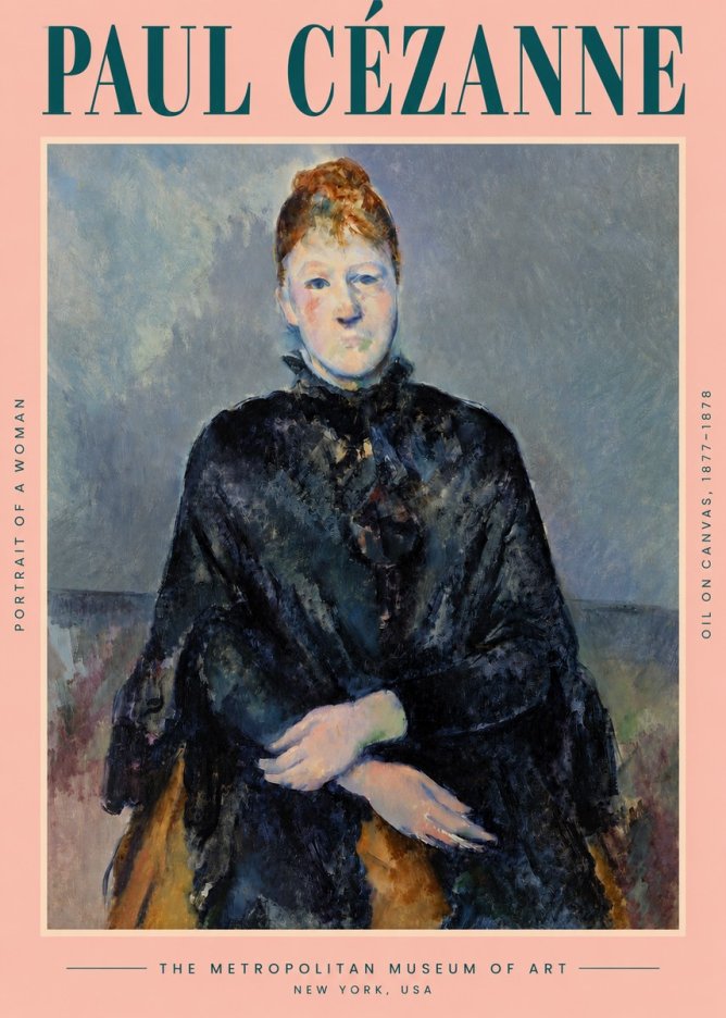 Paul Cézanne Portrait of a Woman I No4 - Poster