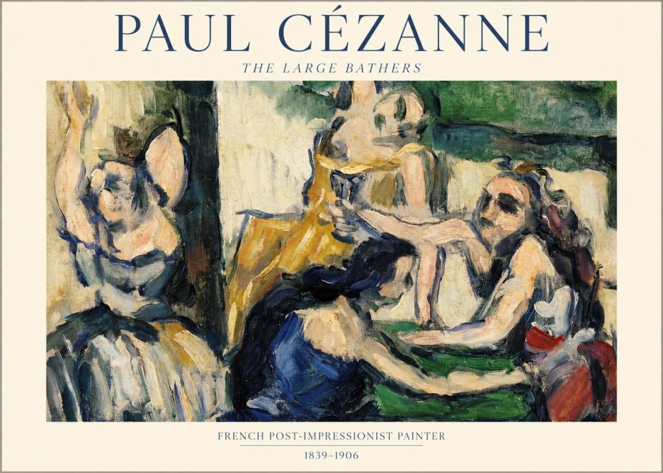 Paul Cézanne The Large Bathers II No1 - Poster