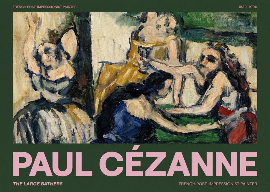 Paul Cézanne The Large Bathers II No2 - Poster