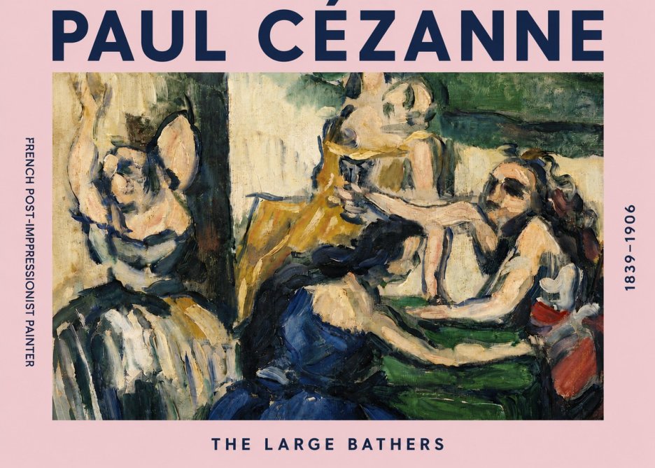 Paul Cézanne The Large Bathers II No4 - Poster