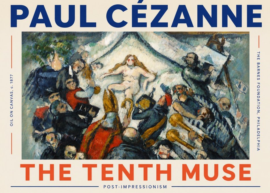 Paul Cézanne The Tenth Muse No5 - Poster