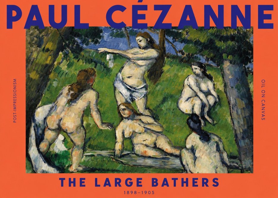 Paul Cézanne The Large Bathers III No2 - Poster