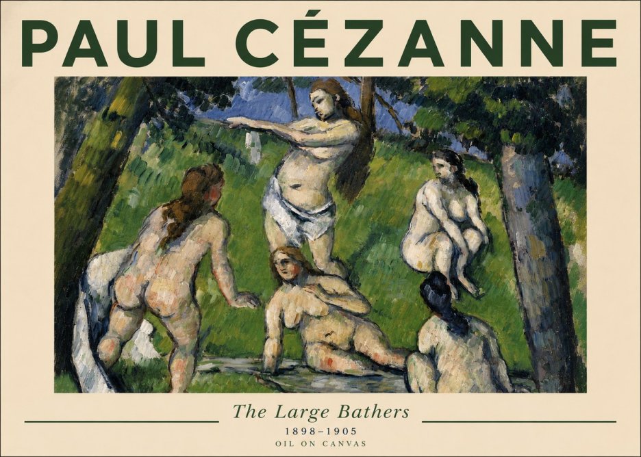 Paul Cézanne The Large Bathers III No5 - Poster