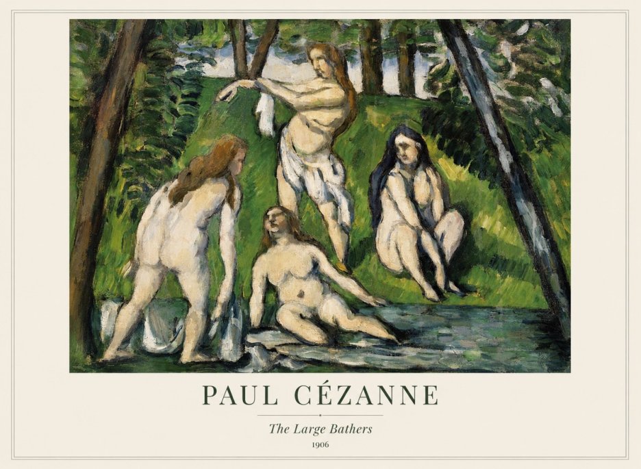 Paul Cézanne The Large Bathers IV No1 - Poster