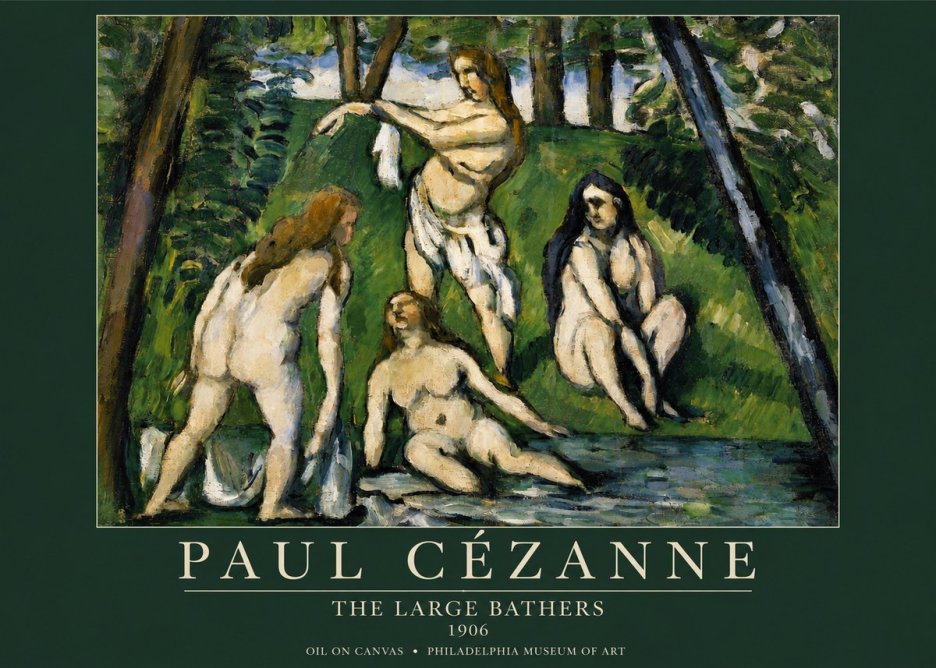 Paul Cézanne The Large Bathers IV No4 - Poster