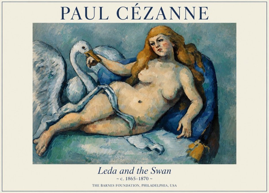 Paul Cézanne Leda and the Swan No1 - Poster