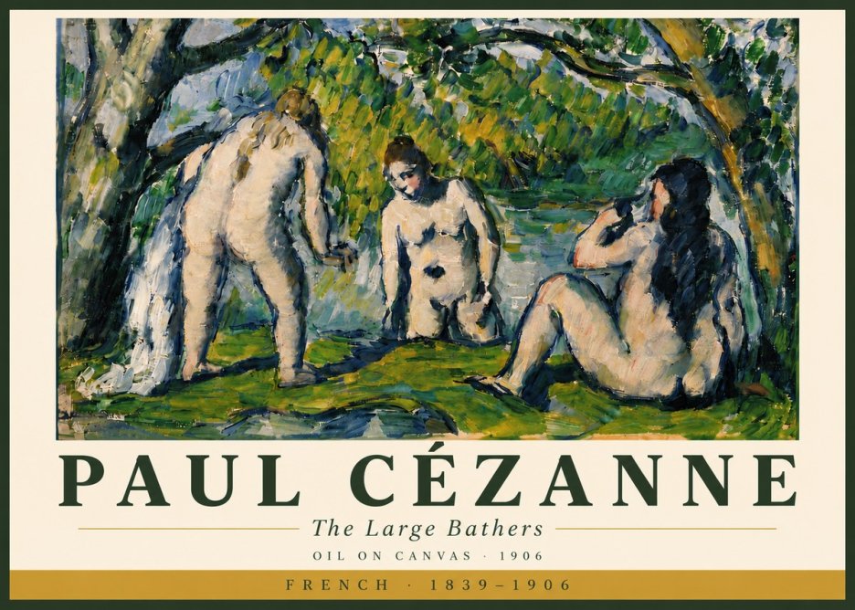 Paul Cézanne The Large Bathers V No5 - Poster