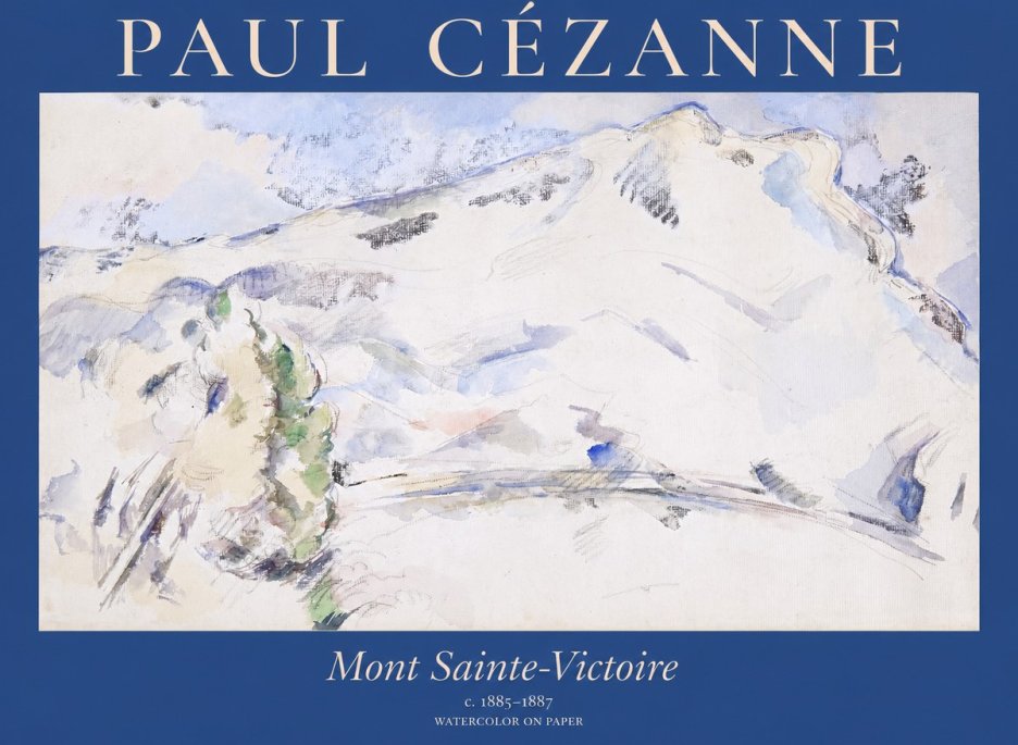 Paul Cézanne Mont Sainte-victoire No1 - Poster