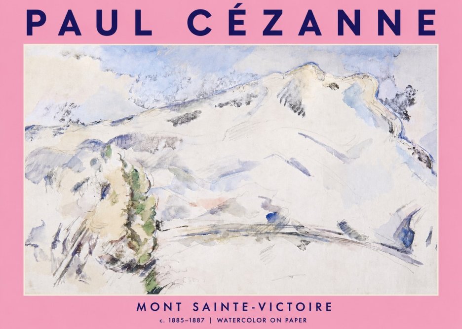 Paul Cézanne Mont Sainte-victoire No4 - Poster