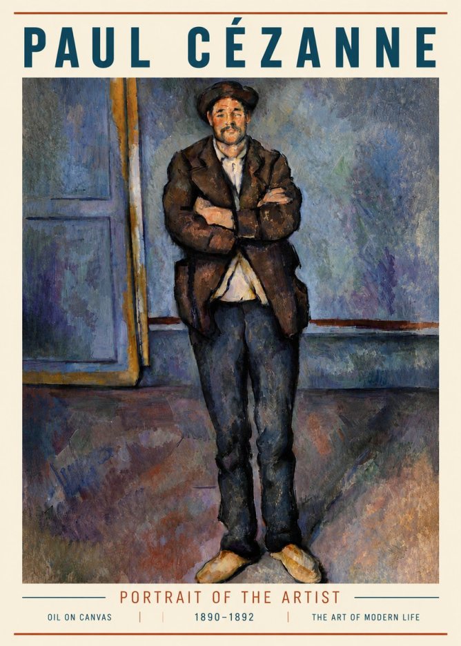 Paul Cézanne Portrait of the Artist II No5 - Poster