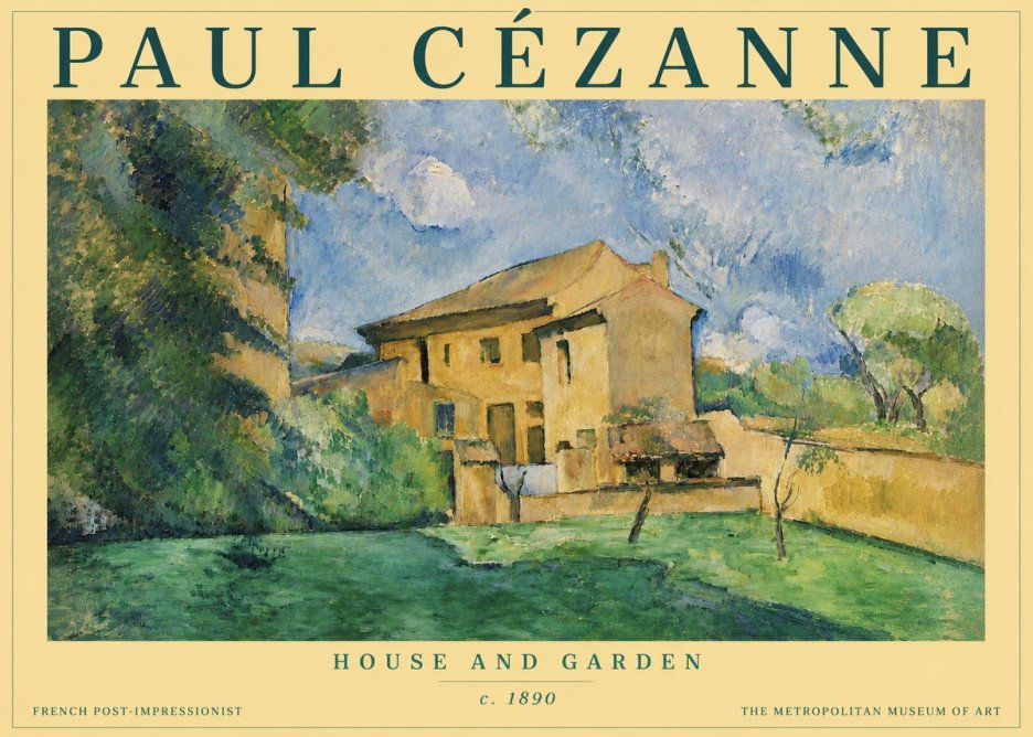 Paul Cézanne House and Garden No4 - Poster