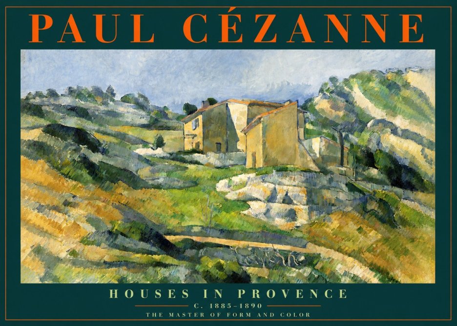 Paul Cézanne Houses in Provence No2 - Poster