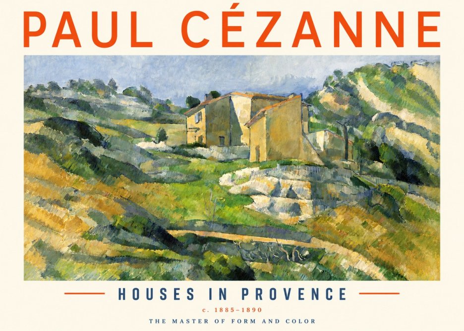 Paul Cézanne Houses in Provence No3 - Poster