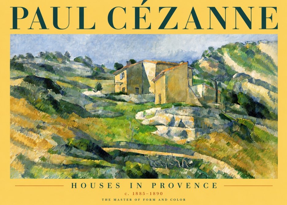 Paul Cézanne Houses in Provence No4 - Poster
