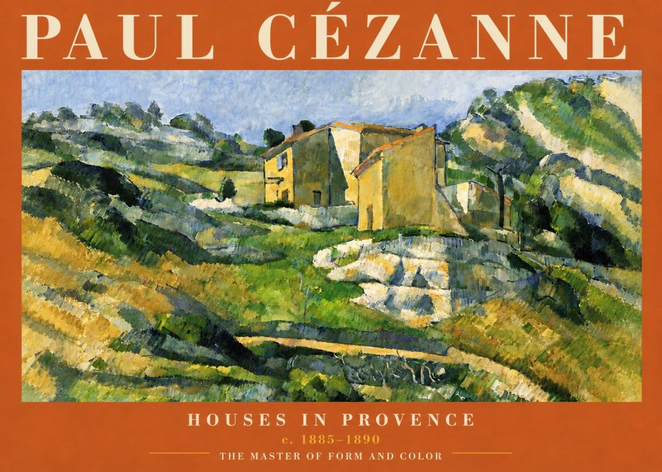 Paul Cézanne Houses in Provence No6 - Poster