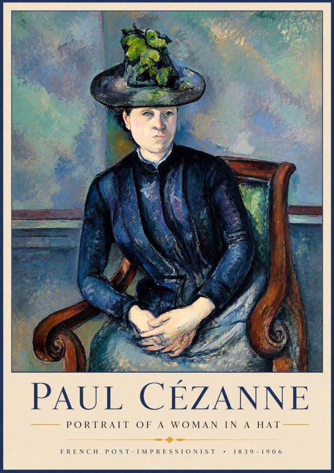 Paul Cézanne Portrait of a Woman II No2 - Poster