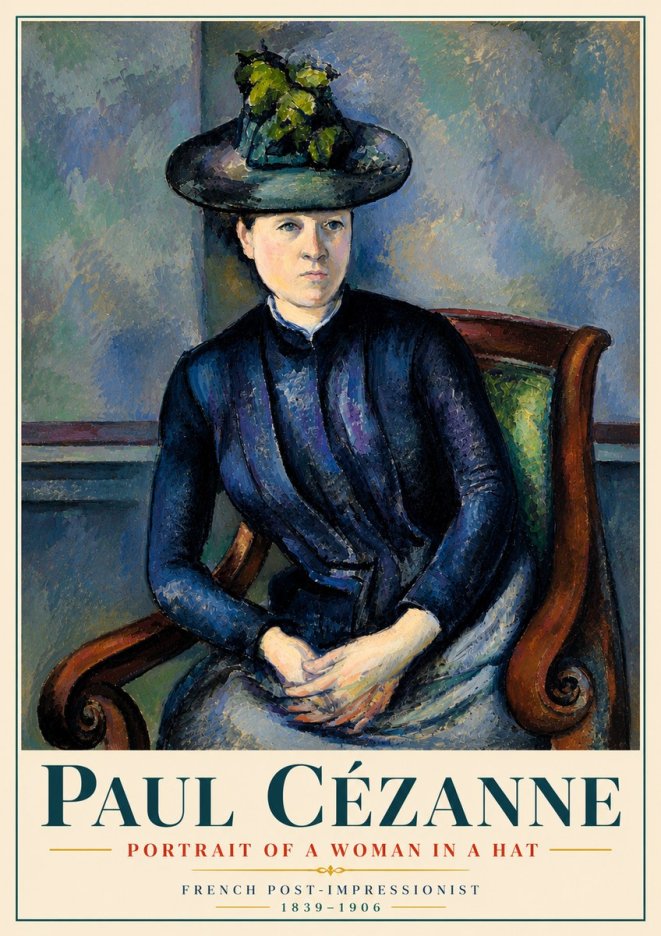 Paul Cézanne Portrait of a Woman II No6 - Poster